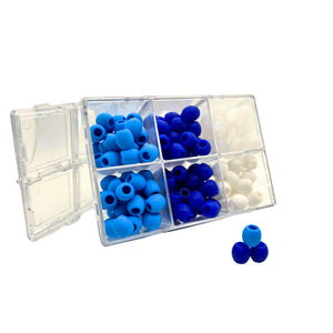 Cozy Crown Soft Silicone Hair Beads - Oceanic Tide Palette