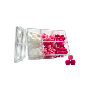 Cozy Beads Soft Silicone Hair Beads -  Pink Sorbet Palette