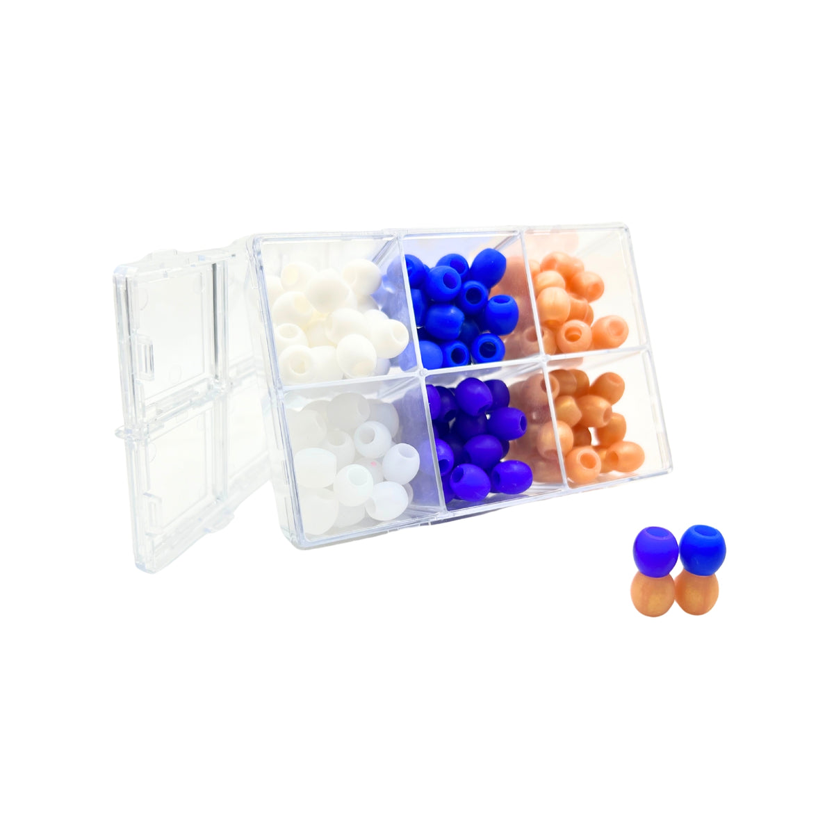 Cozy Crown Soft Silicone Hair Beads - Royal Crown Palette